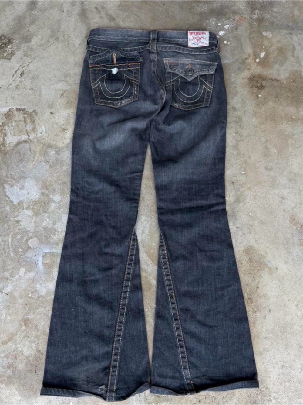 True Religion Women's Dark Blue Flare Jeans